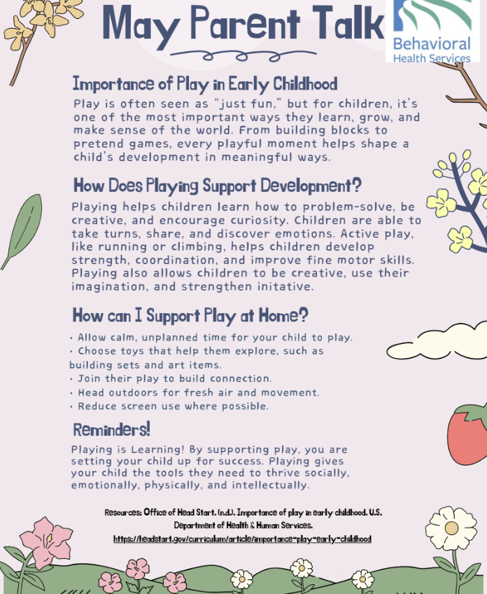 May 2026 Parent Talk Newsletter